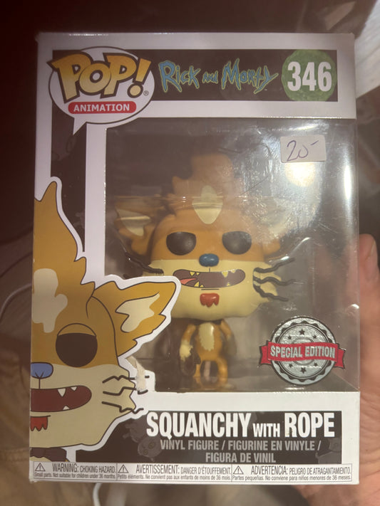 Funko Pop! Rick and Morty : Squanchy with Rope #346 Shared Exclusive
