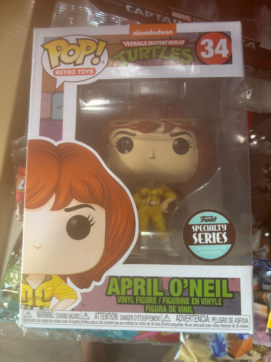 Funko Pop!  Teenage Mutant Ninja Turtles : April o'neil #34 Specialty Series Exclusive