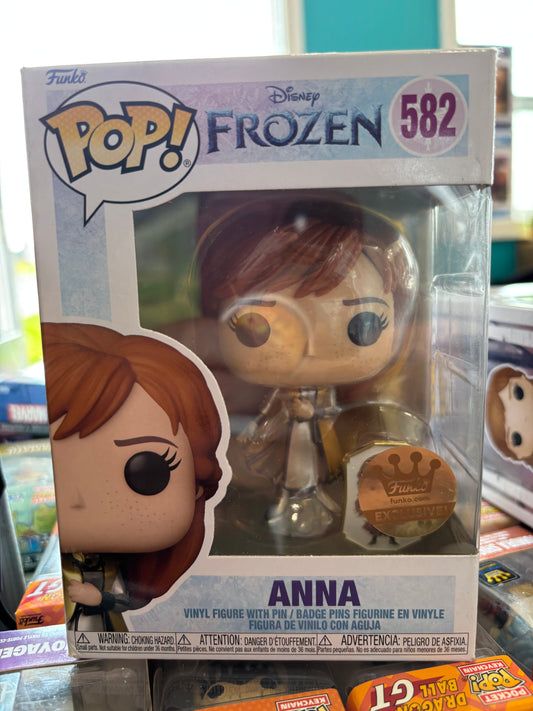 Funko Pop : Disney : Frozen : Anna #582 Funko Store Exclusive with pin