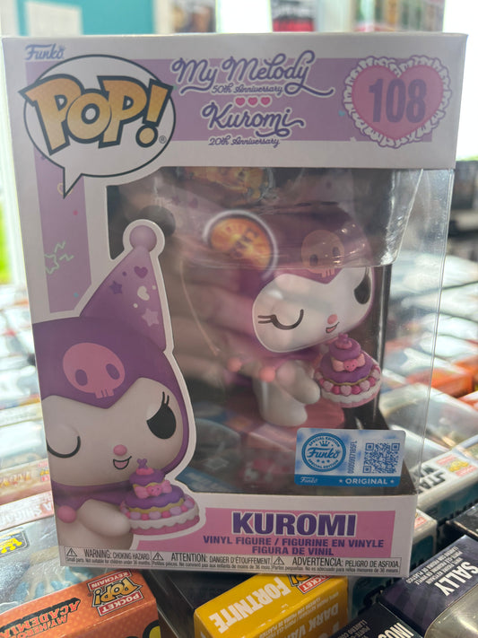 Hello Kitty My Melody 50th Anniversary Funko Pop : Kuromi #108 Shared Exclusive
