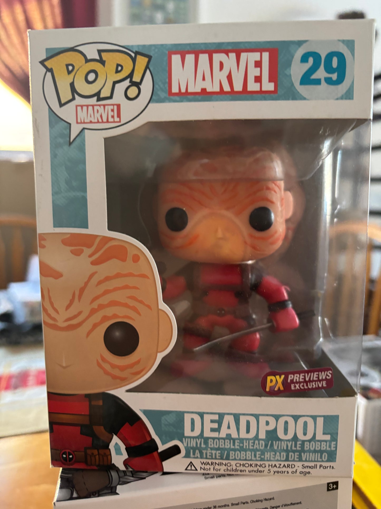 Funko Pop! Marvel X-Men Deadpool #29 Previews Exclusive Red Suit