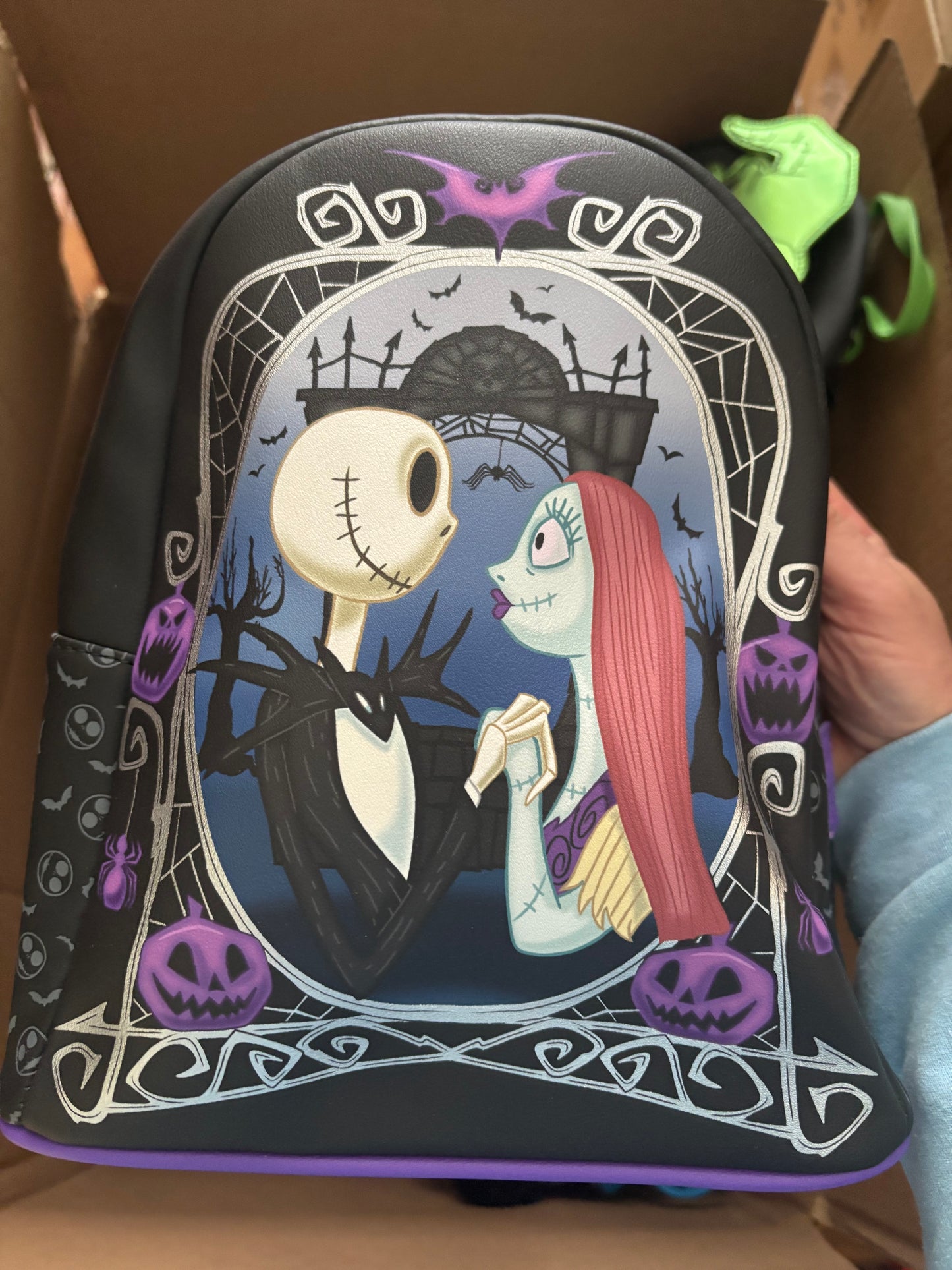 Disney Nightmare Before Christmas Loungefly Bag Jack Skelleton Sally Funko