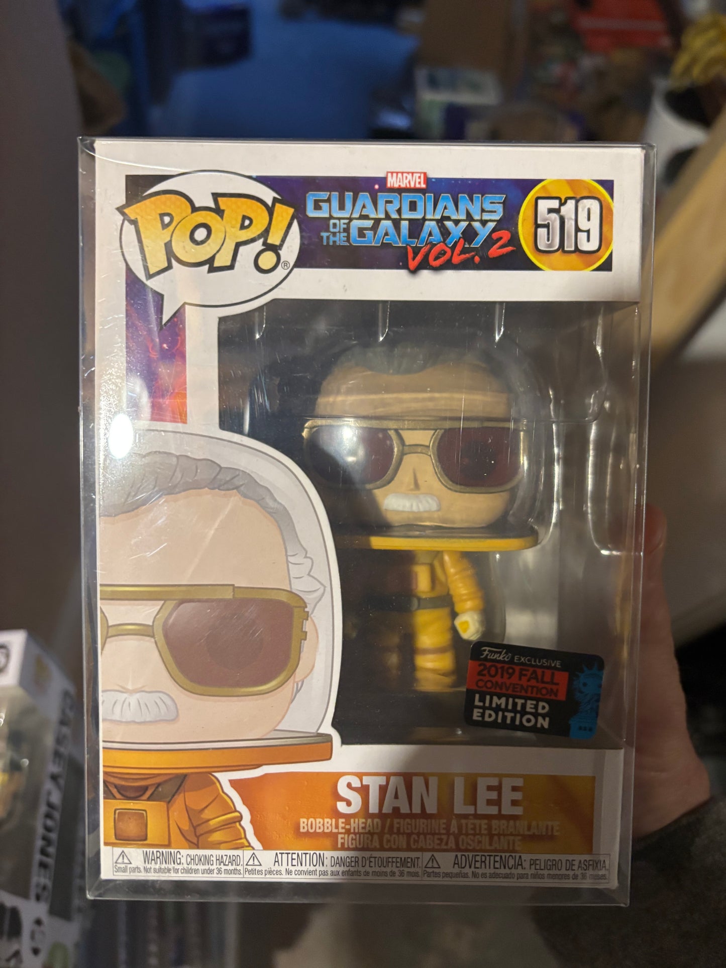 FUNKO POP! Marvel: Guardians of the Galaxy 2 : Stan Lee #519 2019 FALL Exclusive