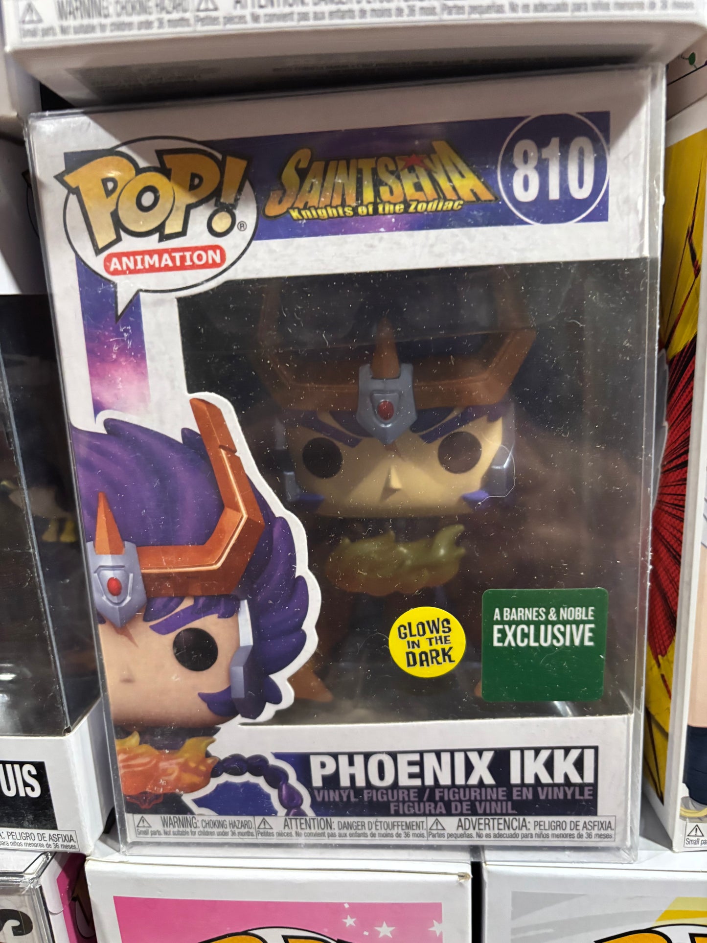 Funko Pop Anime Saint Seiya Knights of the Zodiac : Phoenix Ikki #810 Barnes and Noble Exclusive GID