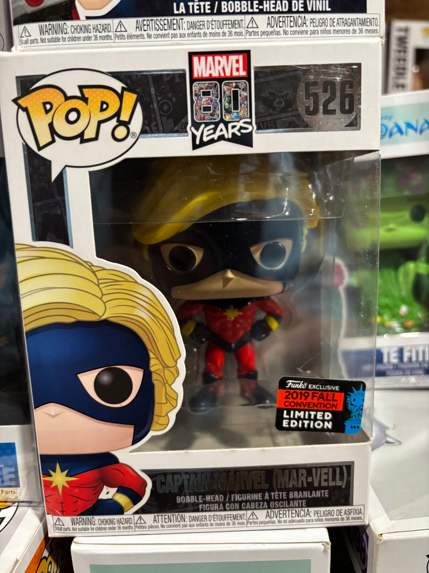 FUNKO POP! Marvel: 80 Years : Captain Marvel Mar-vell #526 2019 Fall Convention Exclusive