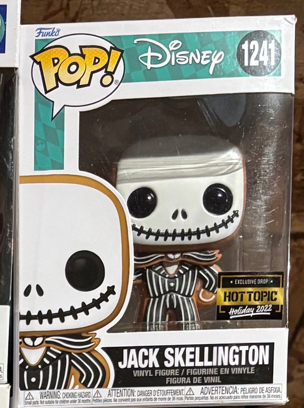 Disney Pop! Nightmare Before Christmas : Jack Skellington Hot Topic Exclusive Exclusive 1241 gingerbread man