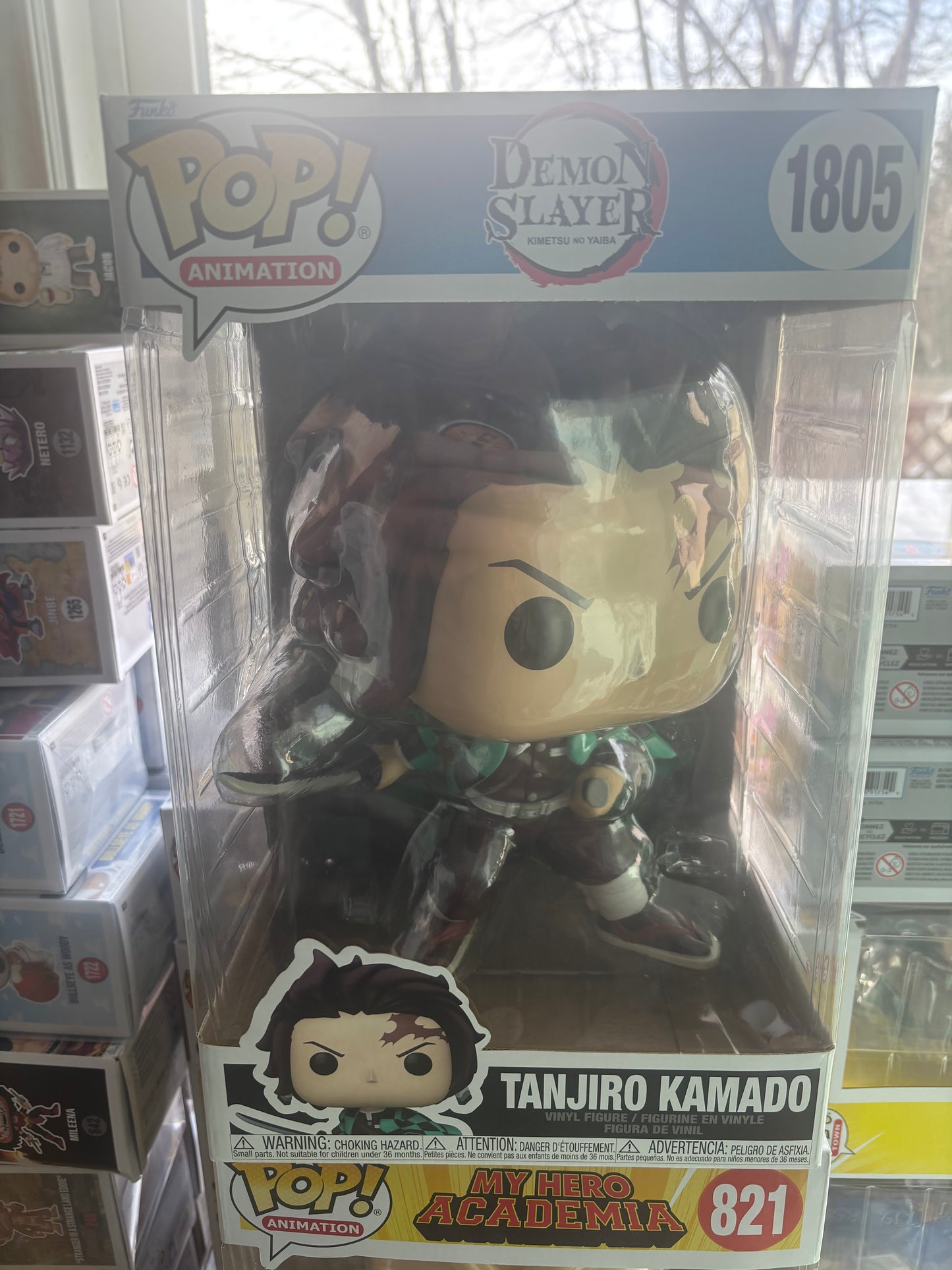 Funko! Pop Animation: Demon Slayer : Tanjiro Kamado #1805 10 inch Funko