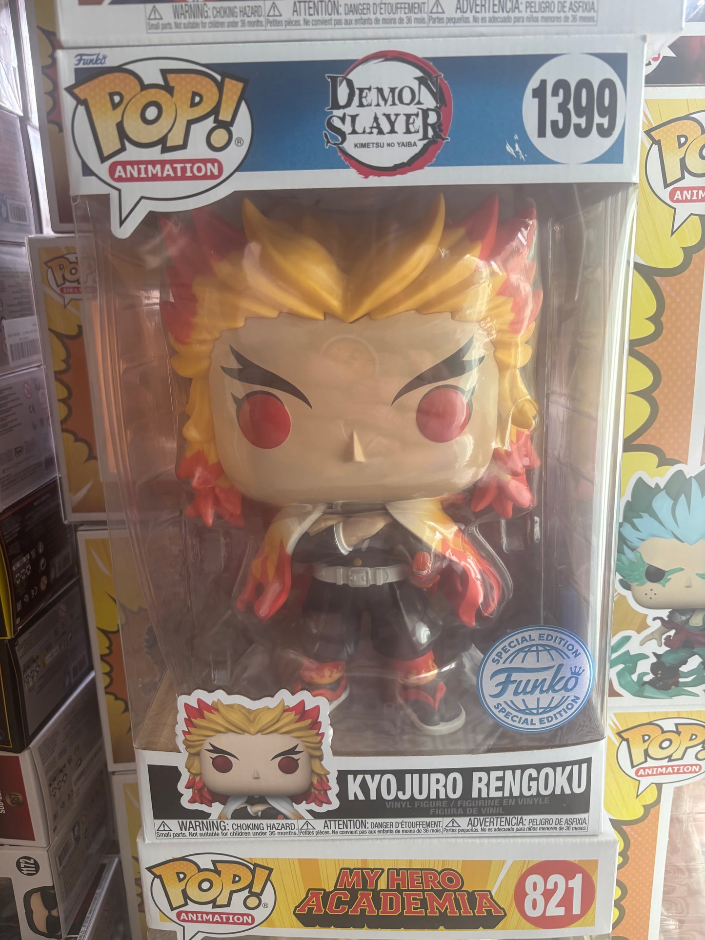 Funko! Pop Animation: Kyojuro Rengoku #1399 Shared Exclusive 10 inch Funko