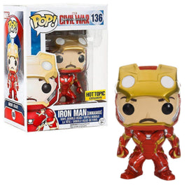 Funko Pop : Marvel : Captain america Civil War : Iron Man #136 Hot Topic Exclusive