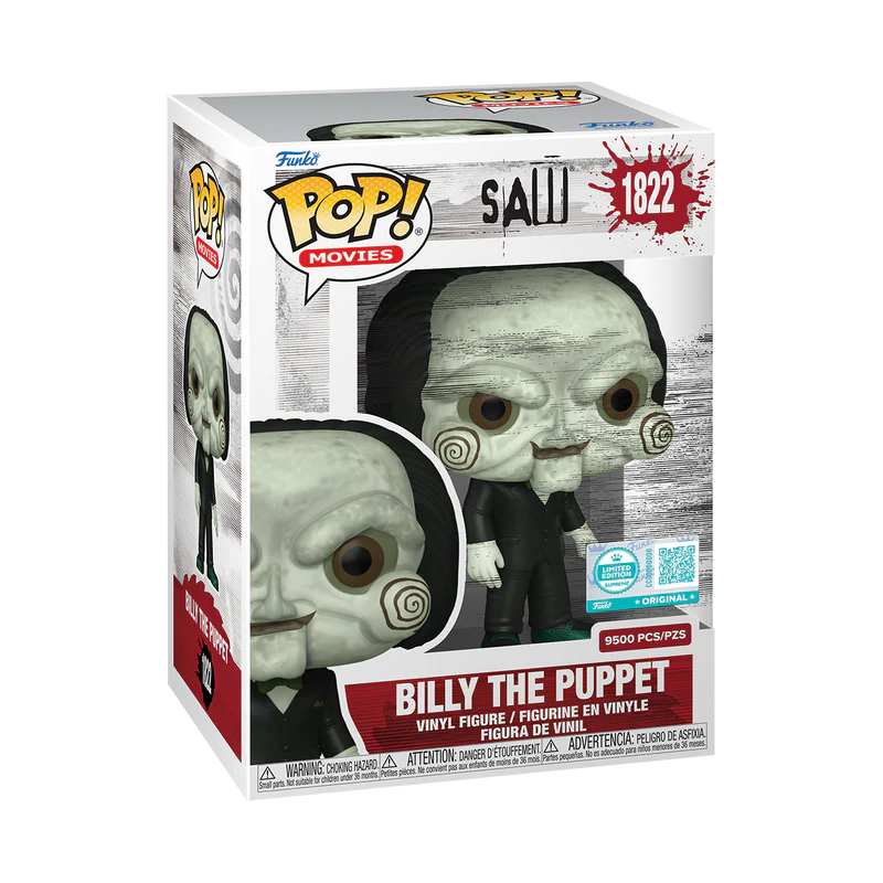 Funko Pop! Movies: Saw: Billy the Puppet (LE 9,500) Funko Supreme Exclusive