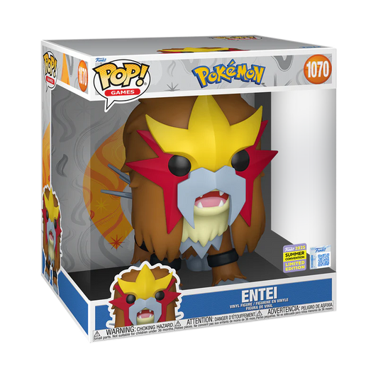 Funko Pop! Games: Pokemon: Entei  Jumbo 10" 2025 Summer Convention Shared Exclusive