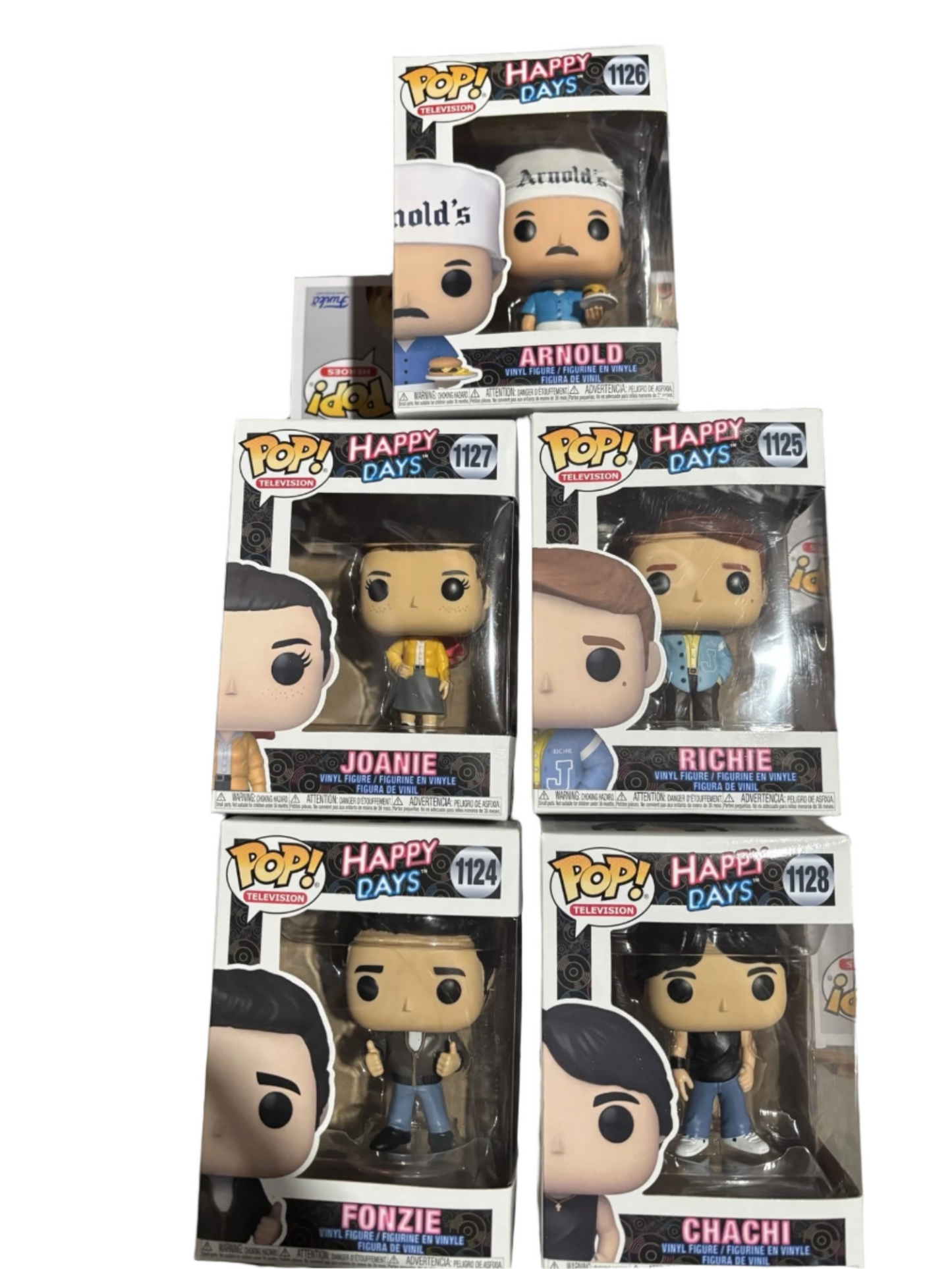 Happy Days Complete Funko set with The Fonz, Fonzie