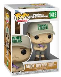 Parks and Recreation Red Funko Pop!  Andy Dwyer  Pawnee Rangers #1413