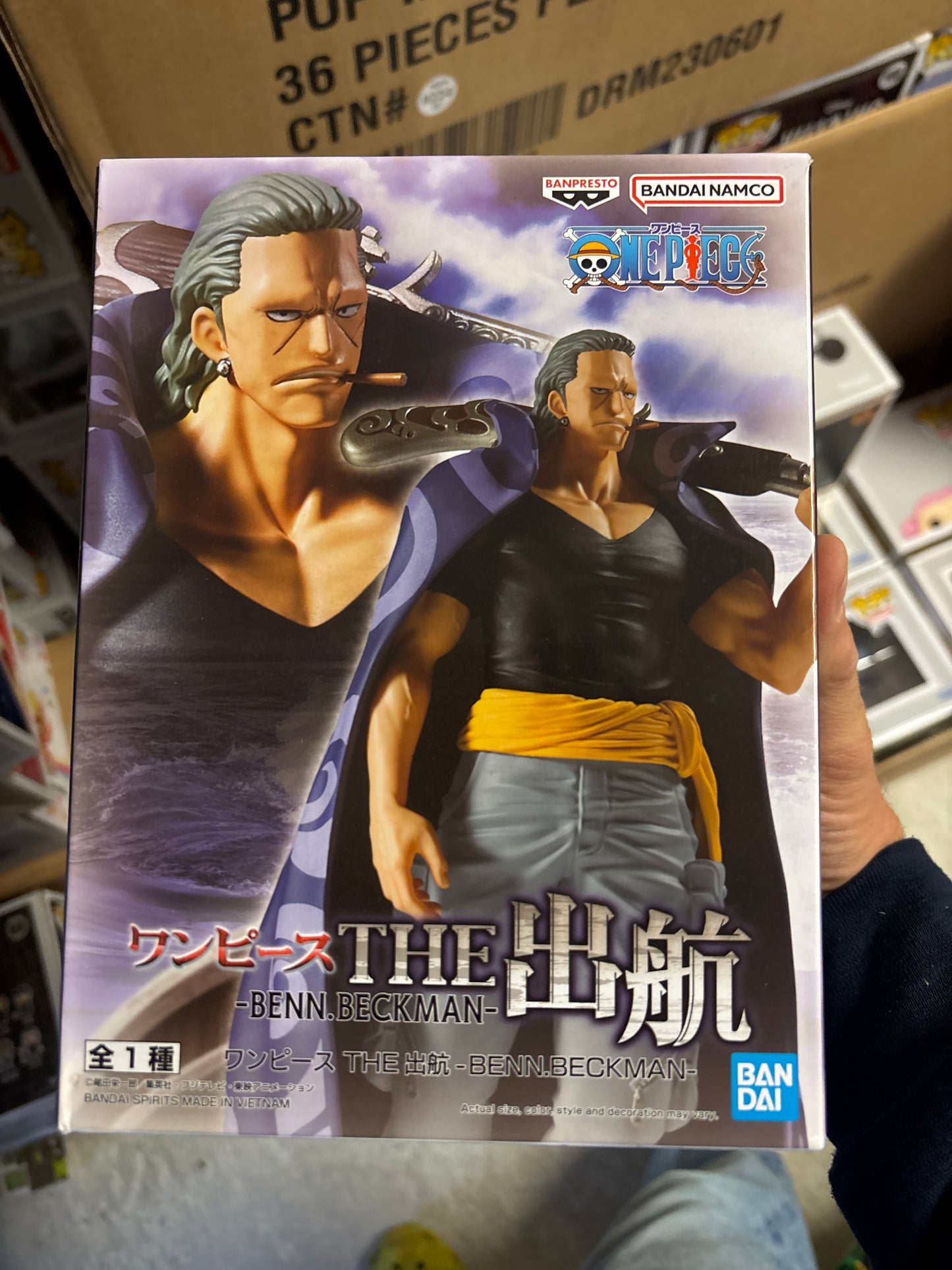 One Piece THE Sailing Benn Beckman Banpresto Figure 17cm New