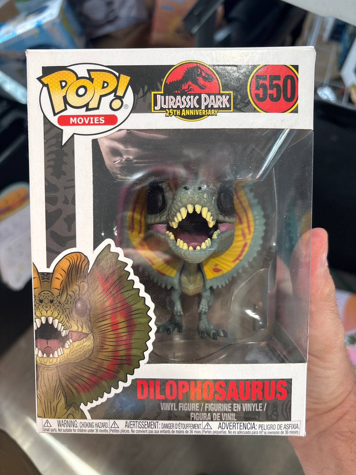 Jurassic Park 25th anniversary: dilophosaurus #550