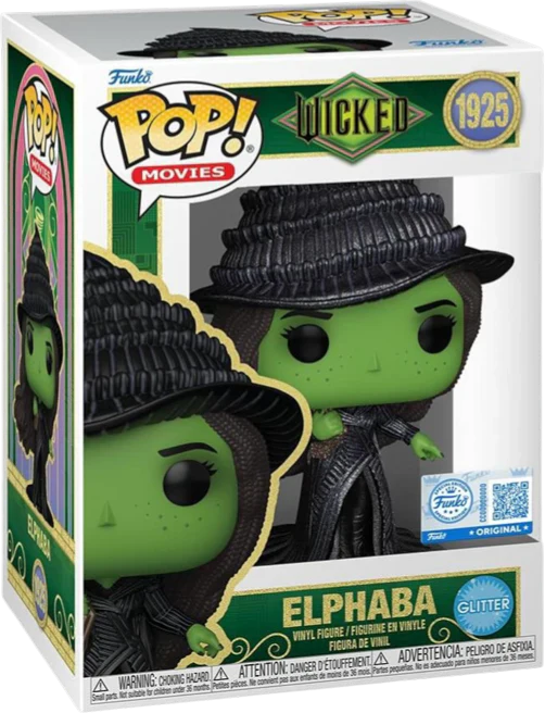 Wicked Funko Pop! Funko Elphaba #1925 Glitter Exclusive