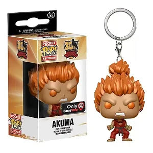FUNKO Pocket POP! Games : Street Fighter Keychain : Akuma Gamestop Exclusive