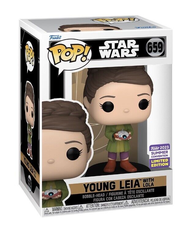 Funko Pop! Star Wars Young Leia With Lola 2023 SDCC Exclusive