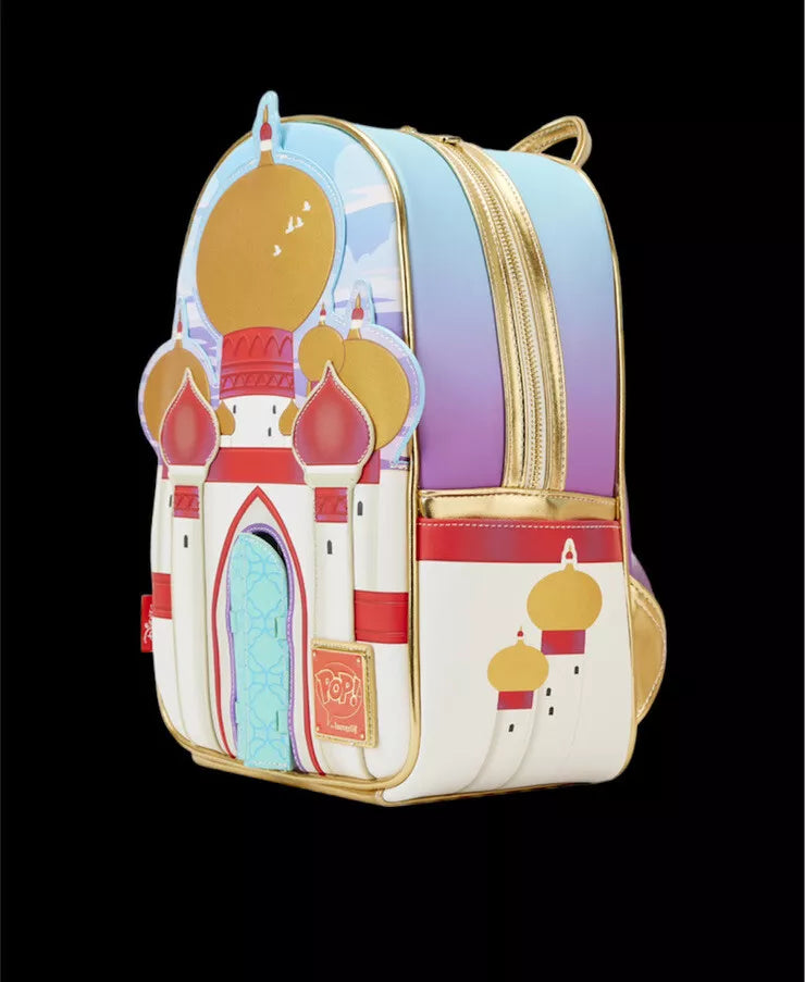 Loungefly Aladdin 30th Anniversary Palace Mini Backpack & Jasmine Diamond Pop! Bundle (LE 3000)