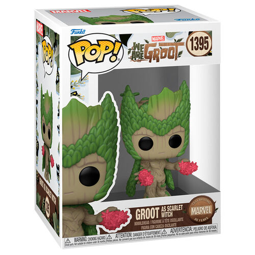 Funko Pop! Marvel tv:  WE ARE GROOT  # 1395  -  POP! GROOT AS Scarlet Witch