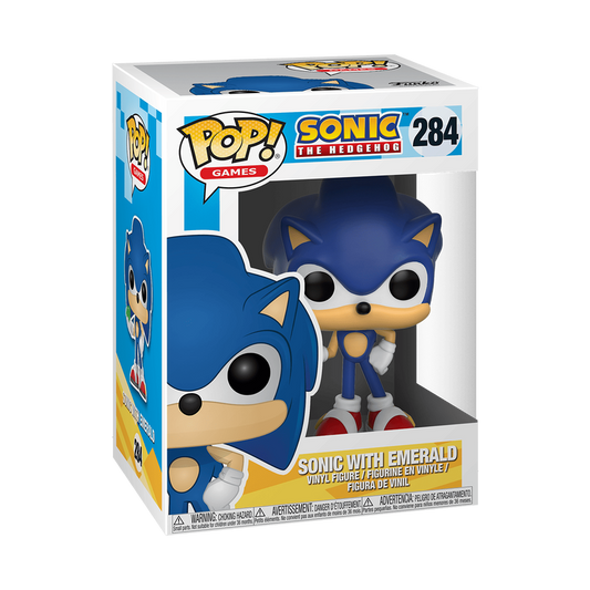Sonic the Hedgehog Funko Pop! Sonic with Emerald #284