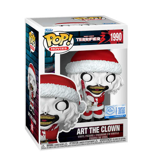 Horror : Terrifier 3  Funko Pop!  Terrifier 3: Art the Clown #1990 Funko Exclusive chainsaw christmas