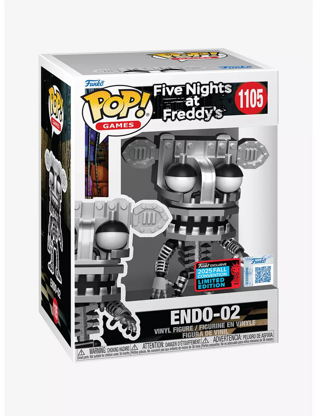 Funko Five Nights At Freddy’s Pop! Games Endo-02 Vinyl Figure 2025 Fall Convention Exclusive #1105