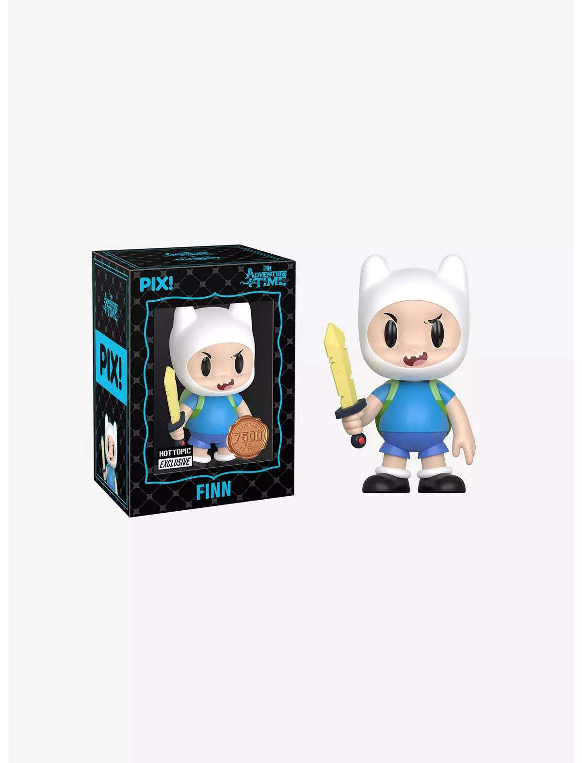 Thrilljoy :  Thrilljoy Adventure Time Pix! Finn Collectible Figure Hot Topic Exclusive