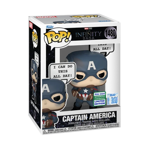 Marvel Pop! The Infinity Saga : Captain America #1480 2025 Wondrous Convention Exclusive