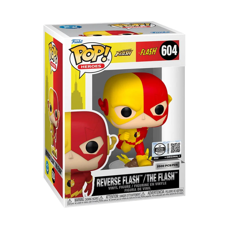 Funko Dc Pop!  Funko Pop! Heroes: The Flash: Reverse Flash/The Flash LE 3,500  Royalty Gemini Collectibles Exclusive