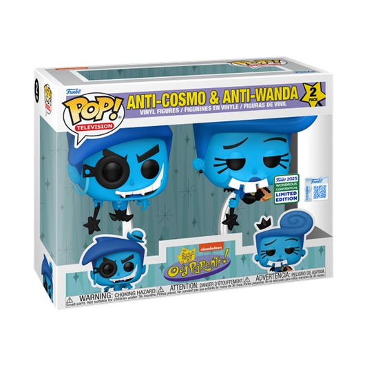 FUNKO POP! Fairly Odd Parents Anti-Cosmo & Anti-Wanda 2 pack wondrous 2025  convention shared exclusive