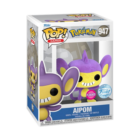 FUNKO POP! Pokemon : Aipom #947 Flocked Shared Exclusive