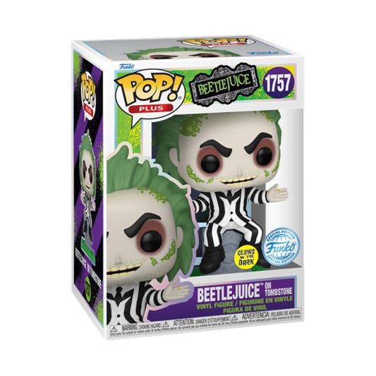 FUNKO POP! Plus : Beetejuice on tombstone #1757 Shared Exclusive