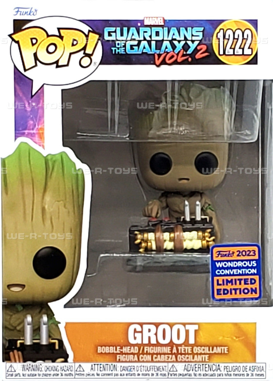 Funko Pop! Marvel Guardians of the Galaxy Vol. 2 Groot 2023 Wondrous Convention  Exclusive #1222