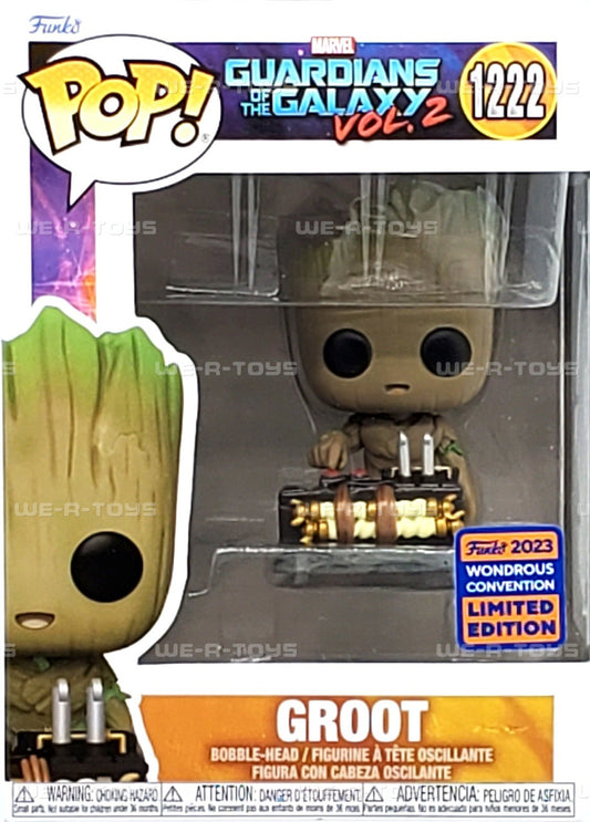 Funko Pop! Marvel Guardians of the Galaxy Vol. 2 Groot 2023 Wondrous Convention  Exclusive #1222