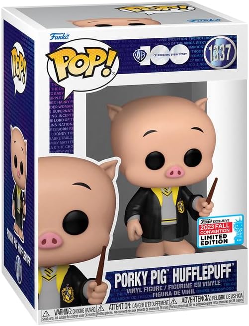 Looney Tunes Harry Potter - Porky Pig Hufflepuff #1337 NYCC shared 2023 Funko Pop Exclusive
