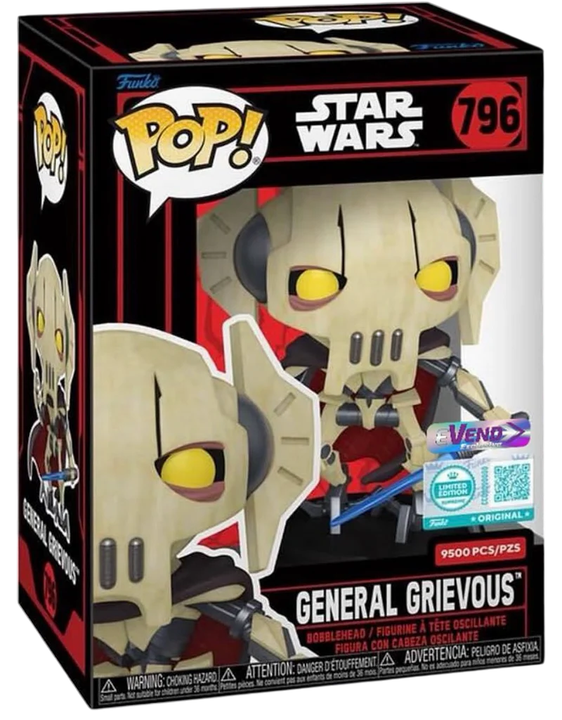 Funko POP! Star Wars General Grievous #449 [Four Lightsabers] Exclusive LE 9500