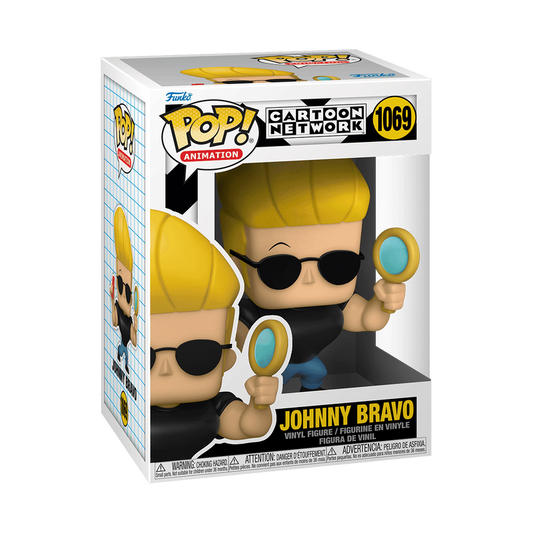 Funko Pop! Animation Cartoon Network: Johnny Bravo with Mirror and Comb #1069