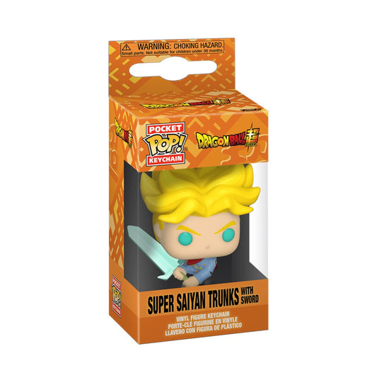 Funko Pop!  Keychain Dragonball Z Super Saiyan Trunks With Sword