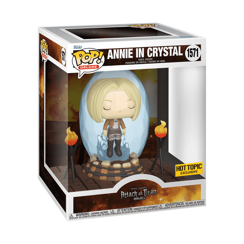 Funko Pop!  Anime Attack On Titan : Deluxe Annie in Crystal #1571 Hot topic Exclusive