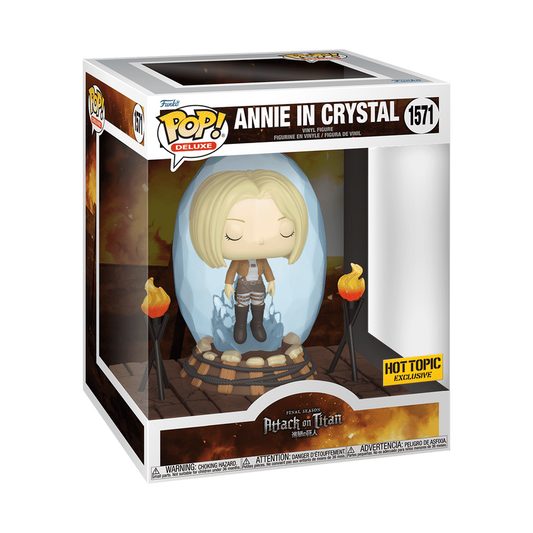 Funko Pop!  Anime Attack On Titan : Deluxe Annie in Crystal #1571 Hot topic Exclusive