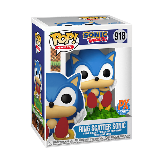 Sonic the Hedgehog Funko Pop! Sonic The Hedgehog Pop! Ring Scatter Sonic #918 px Exclusive