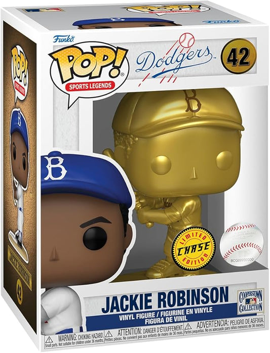 Funko Pop! MLB: Legends - Jackie Robinson #42 (Batting)   Gold CHASE