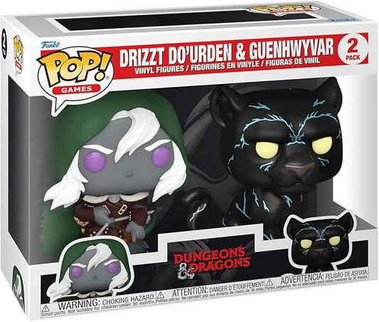 ungeons & Dragons Pop! Drizzt Do'Urden & Guenhwyvar, 2-Pack