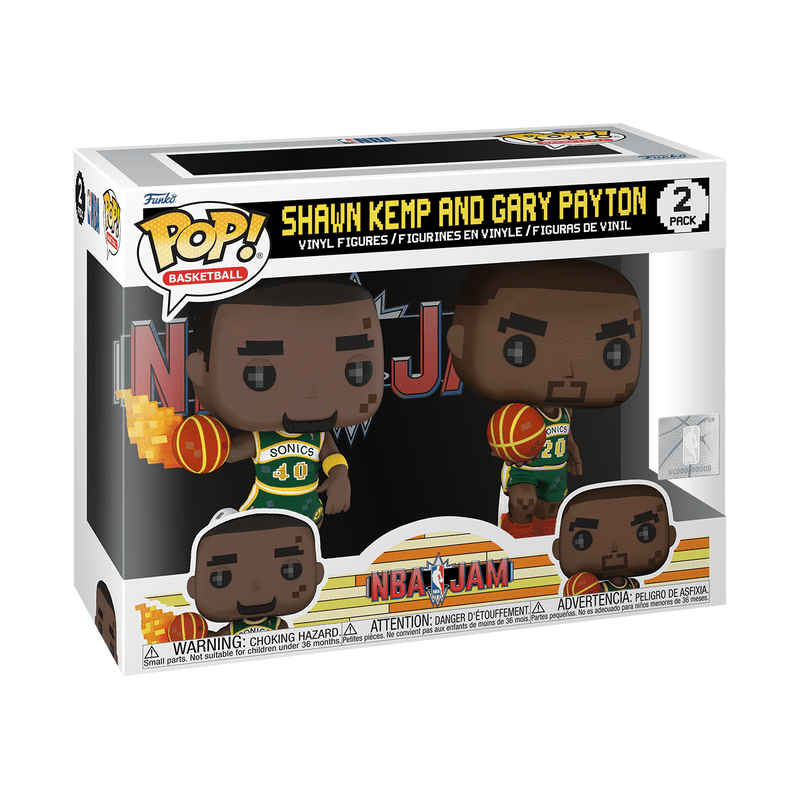 NBA Jam Pop! 8-Bit Shawn Kemp & Gary Payton 2-Pack