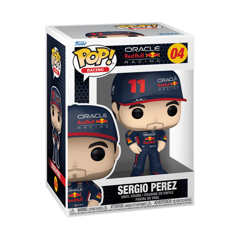 F1 Formula one Funko  Pop : Oracle Red Bull Racing Pop!  Sergio Perez #04