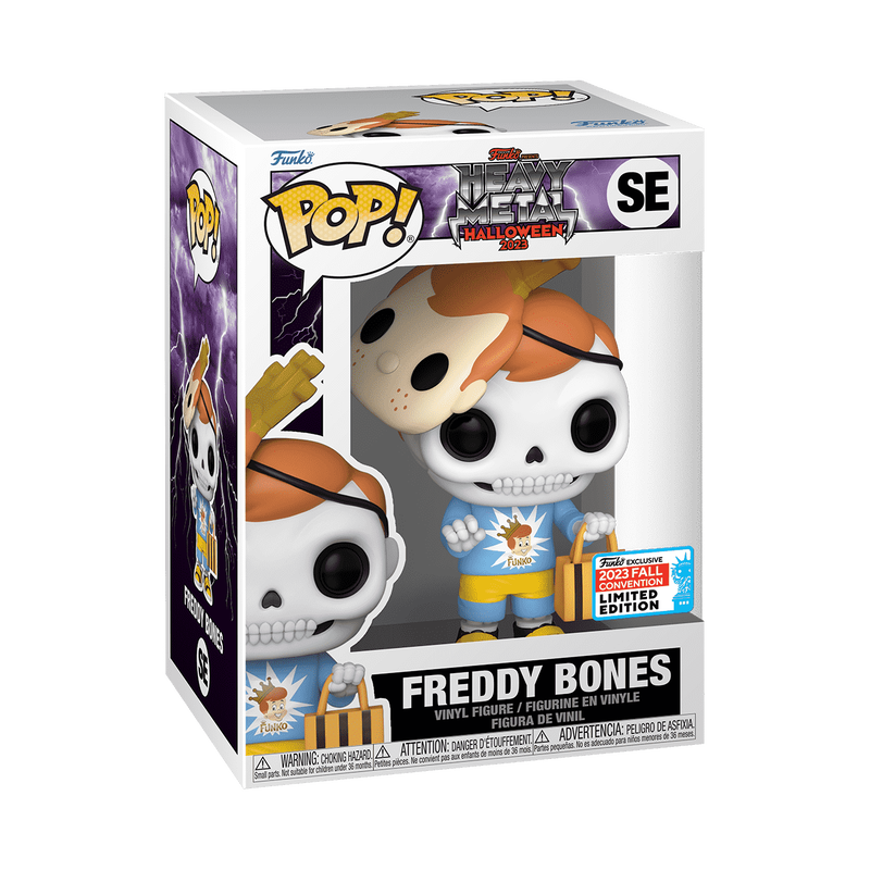 Pop! Funko : Heavy Metal Halloween 2023 - Freddy Bones with Mask (NYCC 2023  Shared Exclusive)