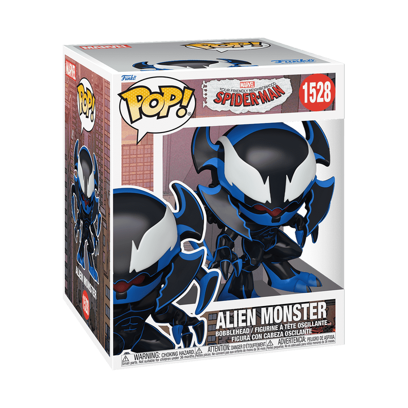Funko Pop! Marvel Pop! Friendly Neighborhood Spider-man : Super Alien Monster Venom #1528 Deluxe