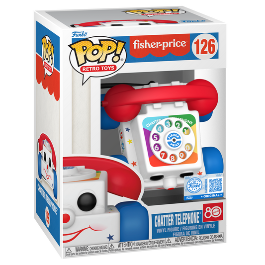 Fisher-Price Pop! Chatter Telephone  #126 Ad Icons  Funko Store Exclusive