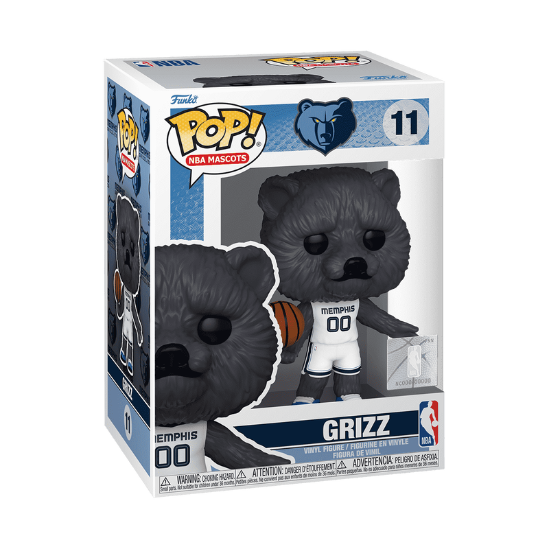 NBA Mascots Pop! Grizz the Bear Memphis Grizzlies